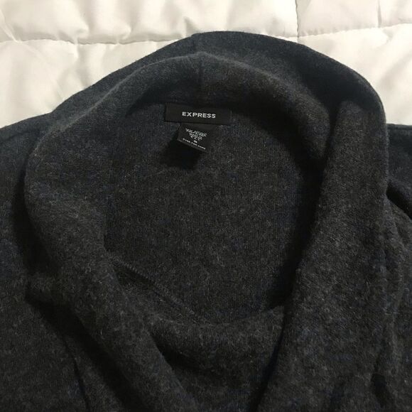 Express Cowl Neck Wool Blend Sweater - Picture 3 of 7